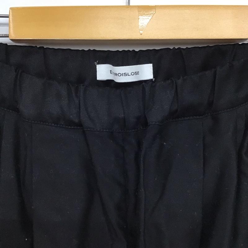 エストゥロワルーズ ESTROISLOSE パンツ ワークパンツ、ペインターパンツ 無地 黒 / ブラック /  レディース USED 古着 中古 10151236