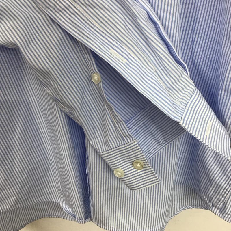 ヒューゴボス HUGO BOSS シャツ、ブラウス 長袖 長袖シャツ ストライプシャツ カラーシャツ ストライプ 白 / ホワイト / X 水色 / ライトブルー /  メンズ USED 古着 中古 10132890