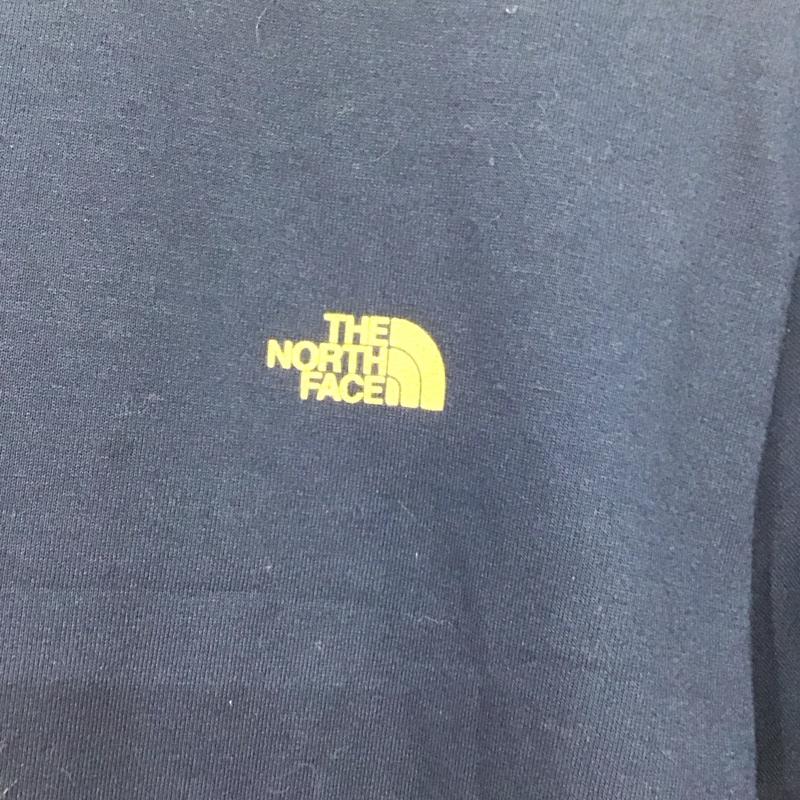 ザノースフェイス THE NORTH FACE Tシャツ 半袖 NTW32108 バンダナ柄 L ロゴ、文字 紺 / ネイビー /  レディース USED 古着 中古 10144127