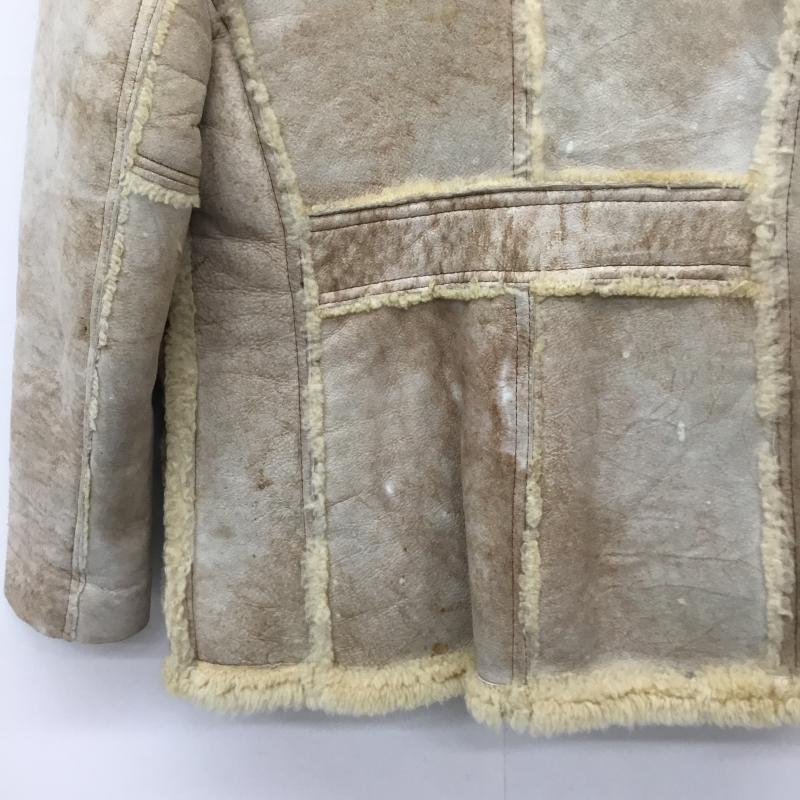 ショット Shott コート 毛皮、ファー ムートンランチコート　70 s 無地 ベージュ / ベージュ /  メンズ USED 古着 中古 10141438