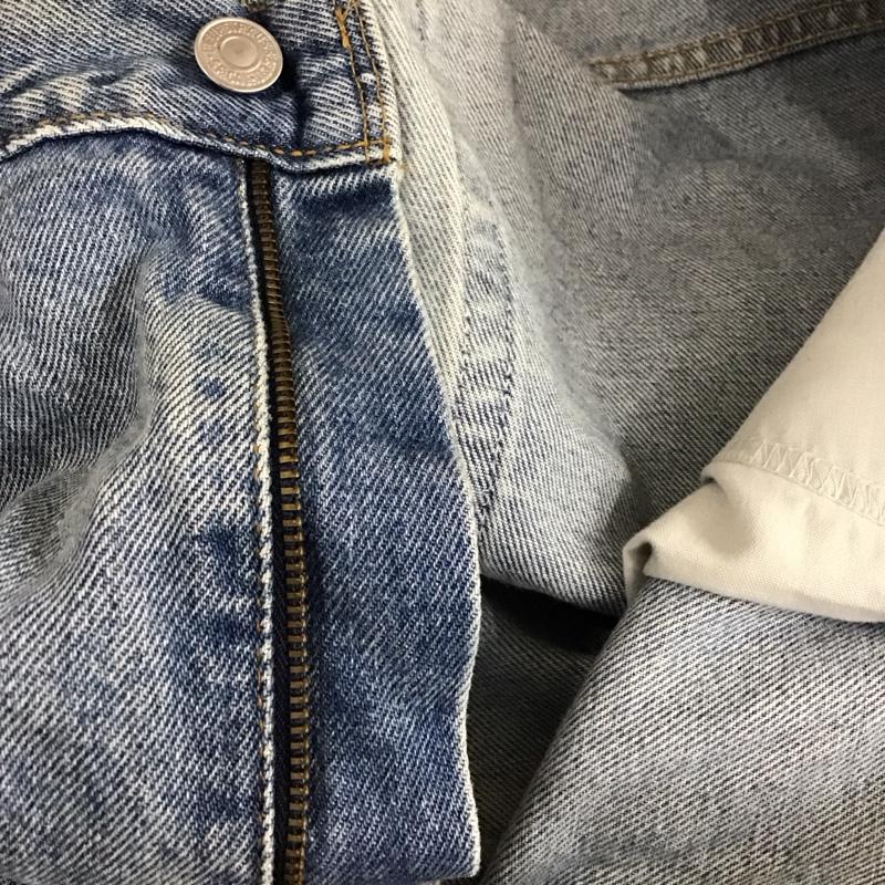 リーバイストラウスアンドコー Levi Strauss & co. パンツ デニム、ジーンズ デニムパンツ ストレートパンツ ワイドパンツ カジュアルパンツ 38 無地 インディゴ / インディゴ /  メンズ USED 古着 中古 10117565