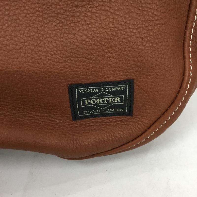 ポーター PORTER ショルダーバッグ ショルダーバッグ CISCO シスコ トートバッグ 2WAY レザー ロゴ、文字 茶 / ブラウン /  メンズ USED 古着 中古 10145198
