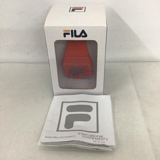 フィラ FILA 腕時計 デジタル 38-105-002 箱有 ロゴ、文字 赤 / レッド /  レディース USED 古着 中古 10134474
