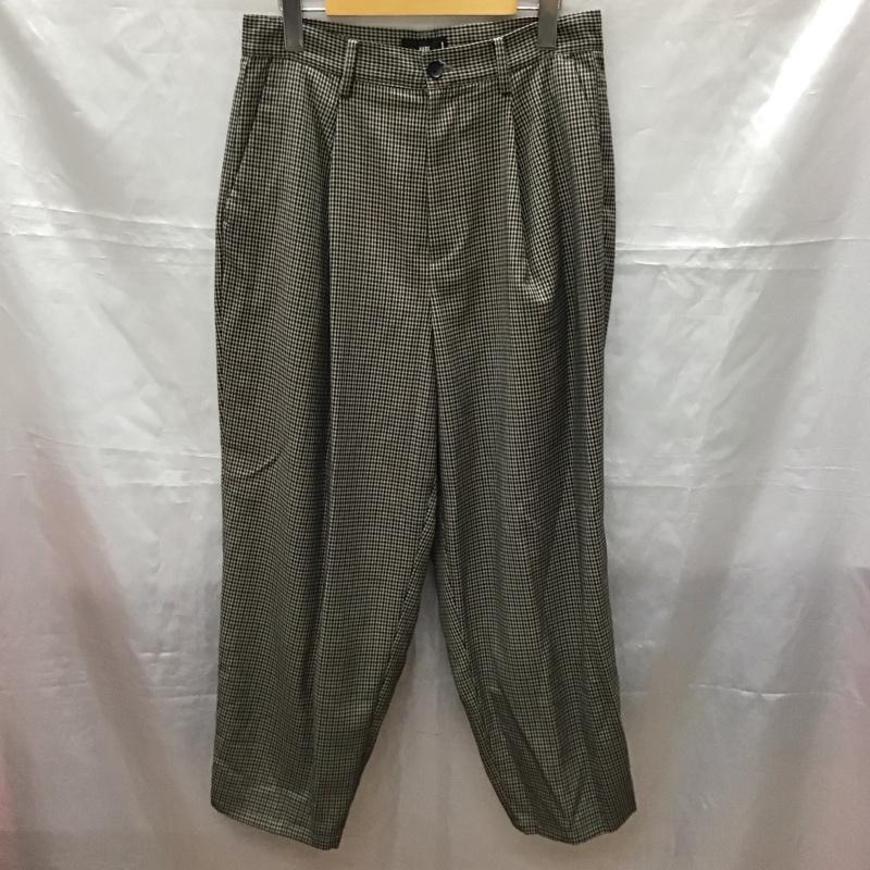 ハレ HARE パンツ ワークパンツ、ペインターパンツ スラックスパンツ ワイドパンツ カジュアルパンツ センタータックパンツ M チェック マルチカラー / マルチカラー /  メンズ USED 古着 中古 10113895