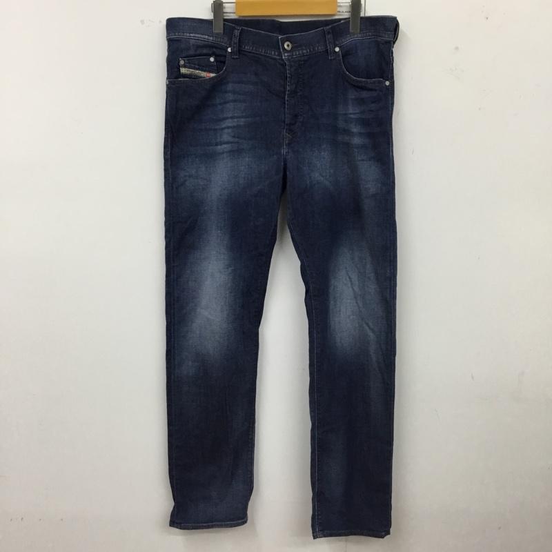ディーゼル DIESEL パンツ デニム、ジーンズ デニムパンツ ストレートパンツ ストレッチパンツ カジュアルパンツ 34 無地 インディゴ / インディゴ /  メンズ USED 古着 中古 10118700
