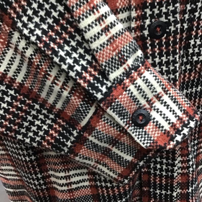 バンクスジャーナル BANKS JOURNAL シャツ、ブラウス 長袖 L チェック 黒 / ブラック / X オフホワイト / オフホワイト / X 赤 / レッド /  メンズ USED 古着 中古 10121203