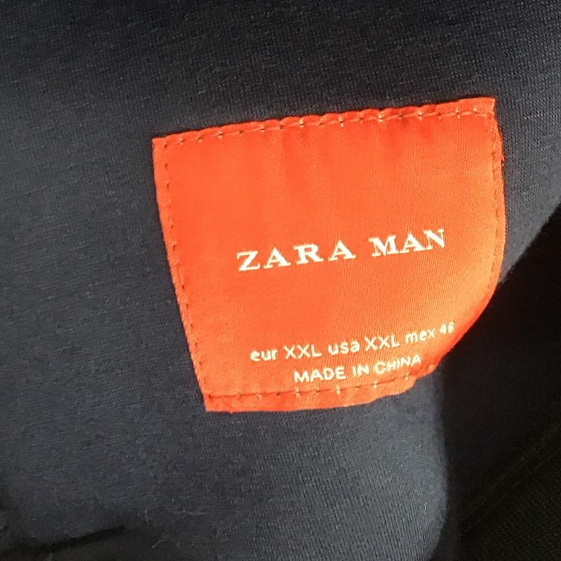 ザラメン ZARA MAN ジャケット、上着 ジャンパー、ブルゾン ジップアップジャケット ジャンパー ノーカラージャケット カジュアルジャケット アウター XXL 無地 黒 / ブラック /  メンズ USED 古着 中古 10107701