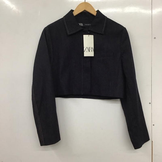 ザラ ZARA ジャケット、上着 ジャケット、ブレザー M 無地 インディゴ / インディゴ /  レディース USED 古着 中古 10133677