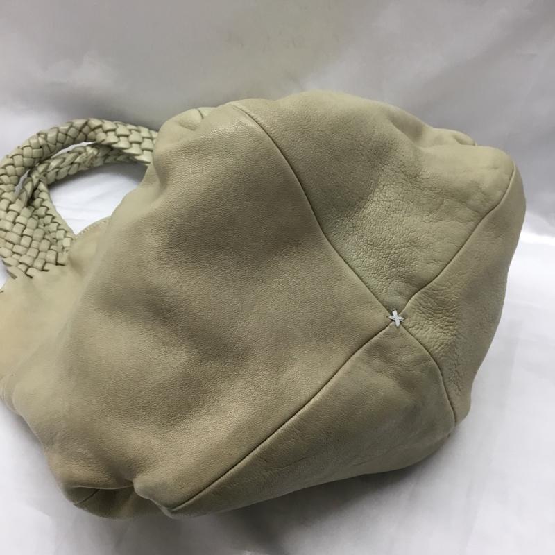 ファロルニ falorni ハンドバッグ ハンドバッグ 持ち手メッシュ 無地 ベージュ / ベージュ /  レディース USED 古着 中古 10110646