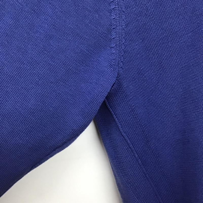 ニジュウサンク 23区 カーディガン 長袖 長袖カーディガン 前ボタン ニットカーディガン 38 無地 青 / ブルー /  レディース USED 古着 中古 10142512