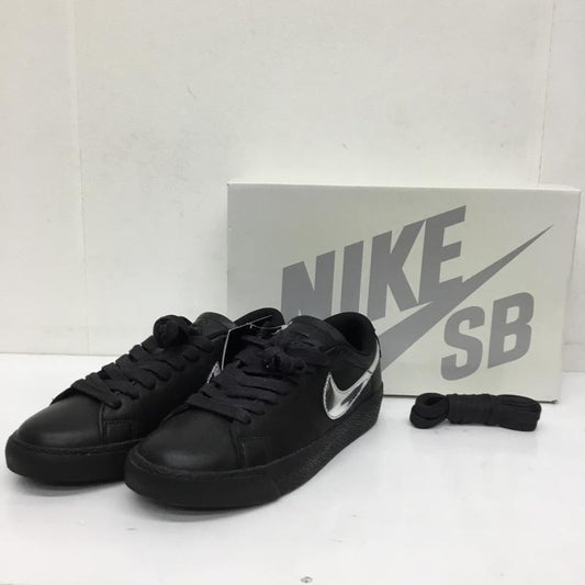 ナイキ NIKE スニーカー スニーカー HJ6703-001 Dancer Skateboards × Nike SB Zoom Blazer Low QS Black and Metallic Silver 23.0cm ロゴ、文字 黒 / ブラック / X 銀 / シルバー /  レディース USED 古着 中古 10143322