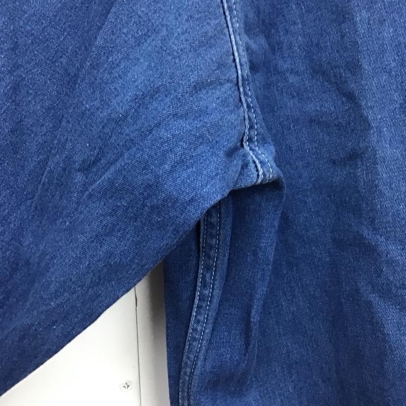 トーマスバーバリー THOMASBURBERRY シャツ、ブラウス 長袖 L 無地 水色 / ライトブルー /  メンズ USED 古着 中古 10128500