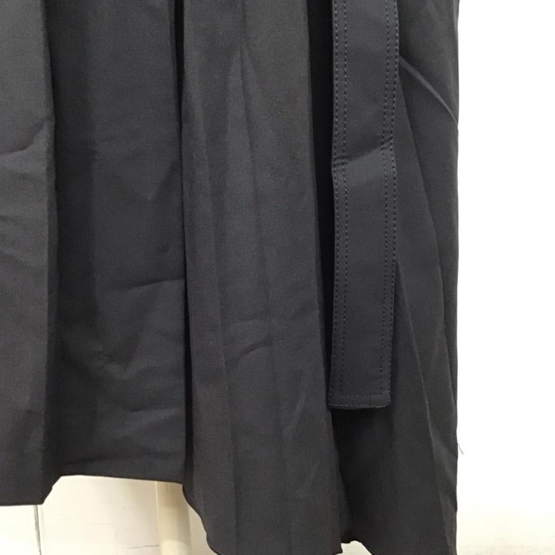 ザラ ZARA スカート ロングスカート 7967 333 802 アシンメトリー プリーツ XS 無地 紺 / ネイビー /  レディース USED 古着 中古 10114778