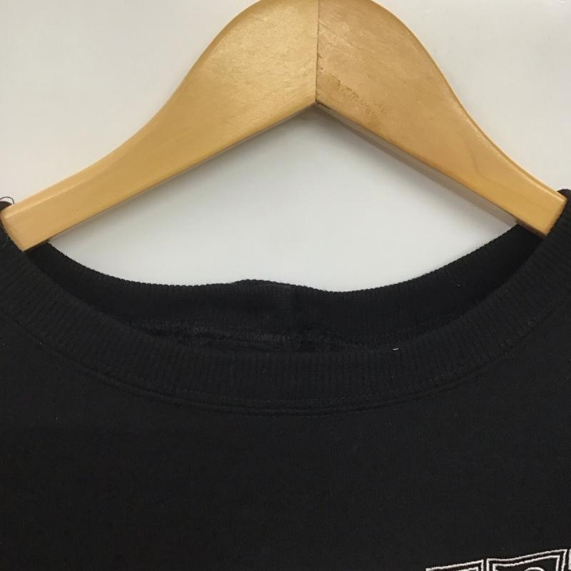 ジャバ Java トレーナー 長袖 長袖トレーナー スウェット クルーネック プルオーバー S ロゴ、文字 黒 / ブラック /  レディース USED 古着 中古 10142652