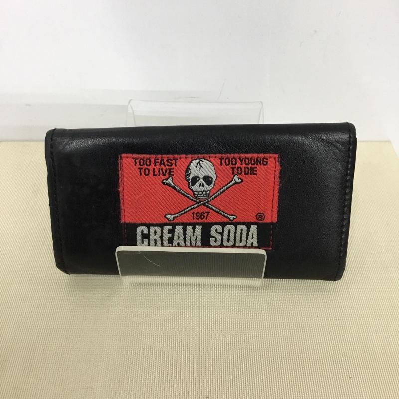 クリームソーダ CREAMSODA キーケース キーケース ドクロ スカル 5連 ロゴ、文字 黒 / ブラック /  メンズ USED 古着 中古 10149235