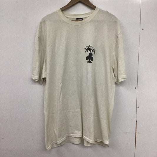 ステューシー STUSSY Tシャツ 半袖 XL プリント 白 / ホワイト /  メンズ USED 古着 中古 10135725