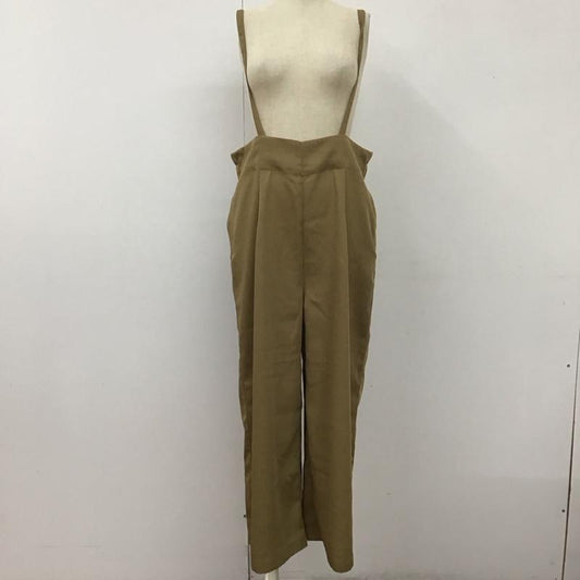 チャオパニック CIAOPANIC ボトムス ボトムス 303833 サスペンダー付きパンツ ワイドパンツ FREE 無地 ベージュ / ベージュ /  レディース USED 古着 中古 10108402