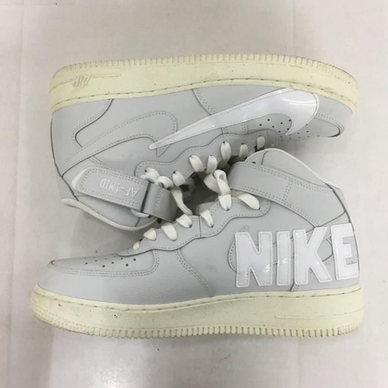 ナイキ NIKE スニーカー スニーカー DQ8645-045 AIR FORCE 1 MID 07 PRM 26.5cm 26.5cm ロゴ、文字 灰 / グレー /  メンズ USED 古着 中古 10141546