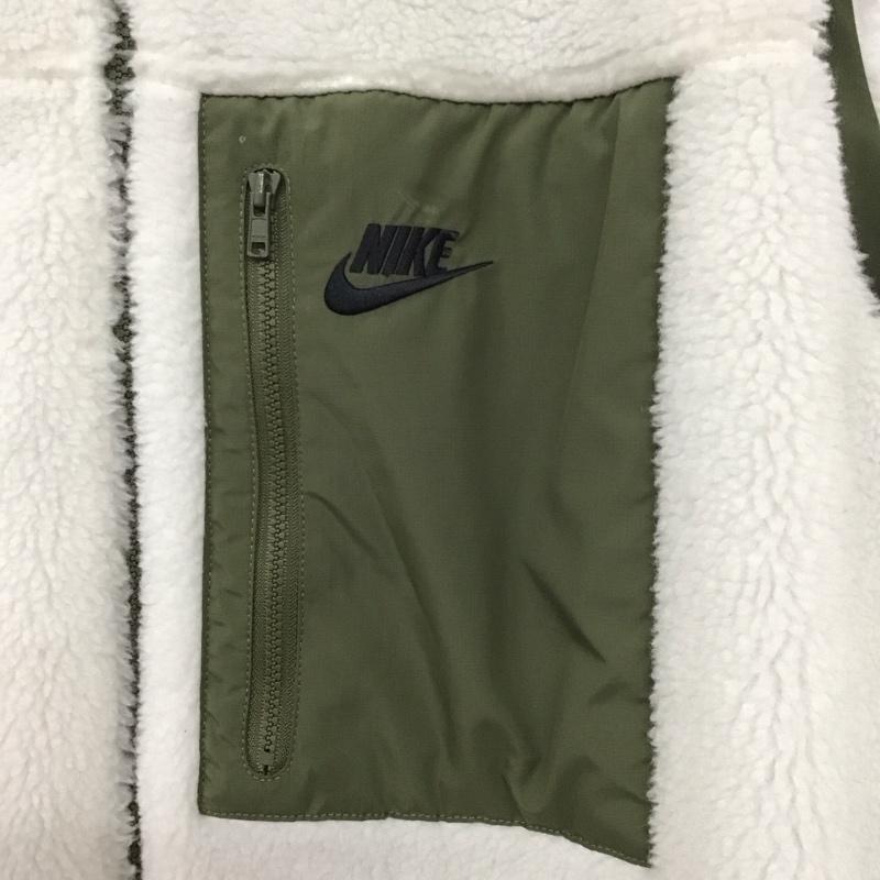 ナイキ NIKE ベスト ベスト DQ4879-133 フリースベスト リバーシブルベスト XXL 無地 白 / ホワイト / X カーキ / カーキ /  メンズ USED 古着 中古 10130174