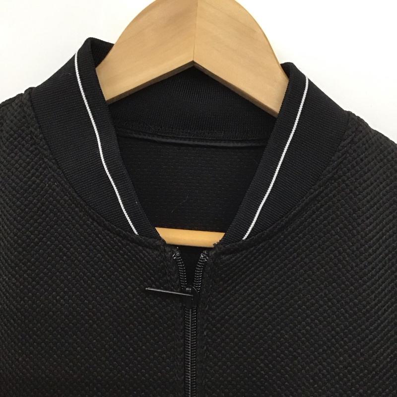 ザラ ZARA ジャケット、上着 ジャンパー、ブルゾン ジップアップジャケット ノーカラージャケット アウター M 無地 黒 / ブラック /  メンズ USED 古着 中古 10147859