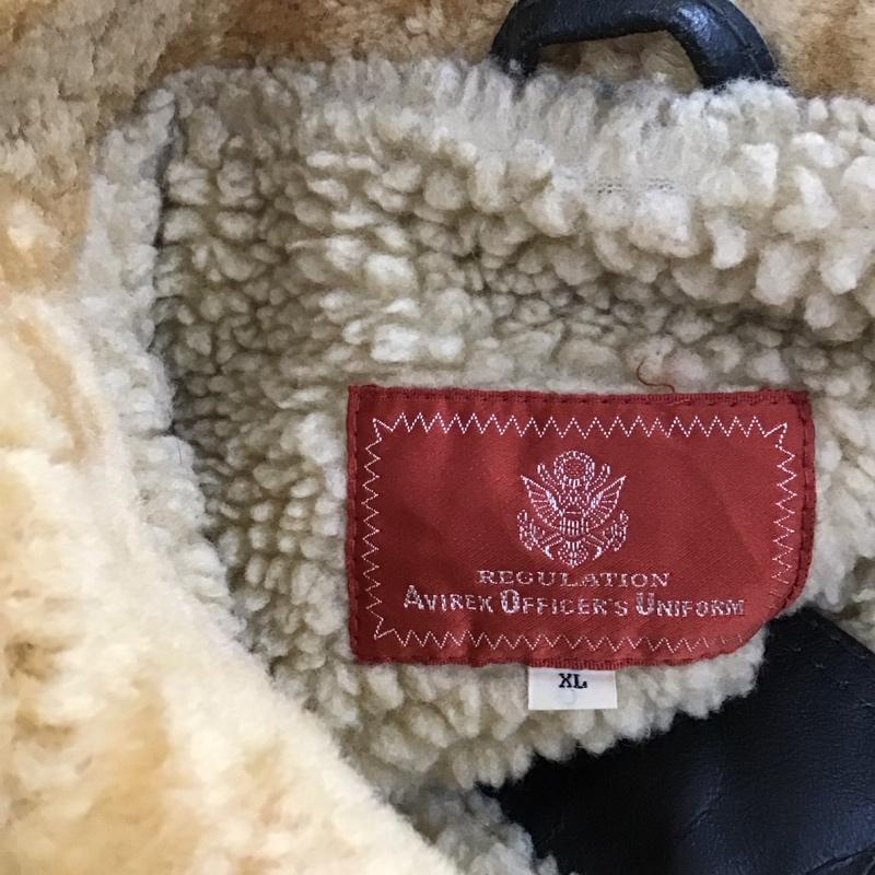 アヴィレックス AVIREX ジャケット、上着 ジャンパー、ブルゾン ジップアップジャケット ジャンパー ジャケット カジュアルジャケット アウター XL 無地 茶 / ブラウン /  メンズ USED 古着 中古 10121024