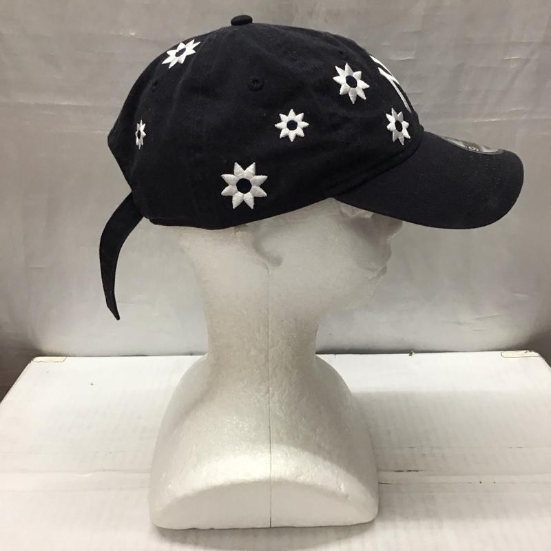 ニューエラ NEW ERA 帽子 キャップ NY フラワーキャップ 刺繍 紺 / ネイビー /  メンズ USED 古着 中古 10116986