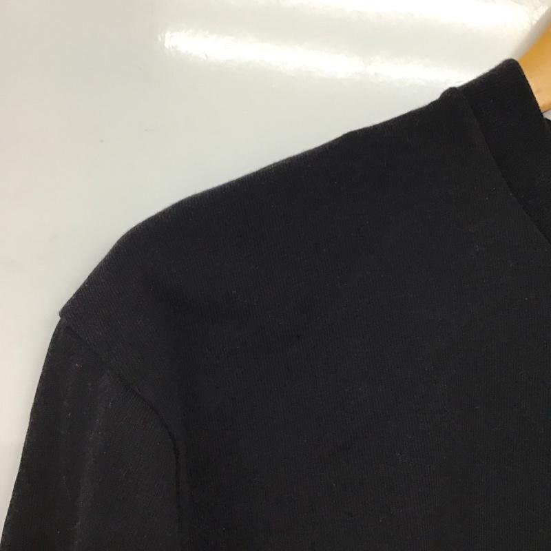 ザノースフェイス THE NORTH FACE カットソー 長袖 nt31951 SQUARELOGOSLEEVETEE プリントTシャツ L ロゴ、文字 黒 / ブラック /  メンズ USED 古着 中古 10151345