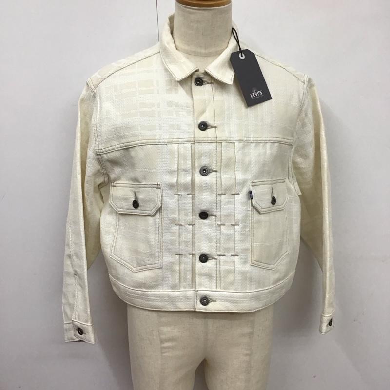 リーバイストラウスアンドコー Levi Strauss & co. ジャケット、上着 ジャケット、ブレザー カジュアルジャケット カラージャケット ポケットジャケット アウター S 総柄 白 / ホワイト /  メンズ USED 古着 中古 10123835