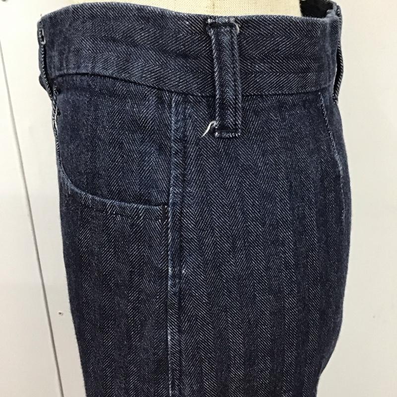 ラルフローレン RALPHLAUREN スカート ひざ丈スカート SK-WJ-IW-2050 バックスリット タイトスカート 0 無地 紺 / ネイビー /  レディース USED 古着 中古 10115110