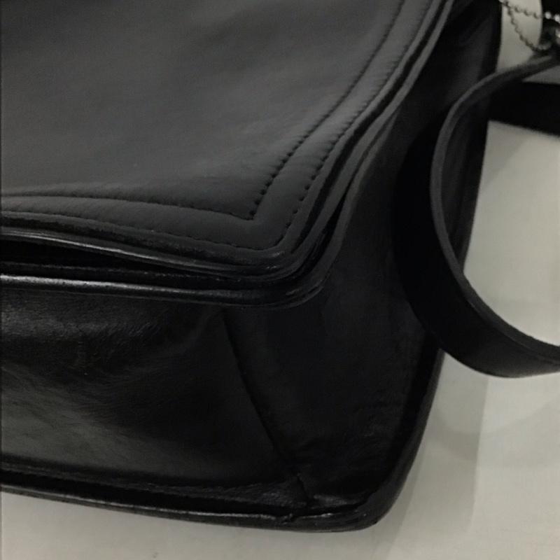 コーチ COACH ショルダーバッグ ショルダーバッグ 6147 レザー 無地 黒 / ブラック /  メンズ USED 古着 中古 10132547