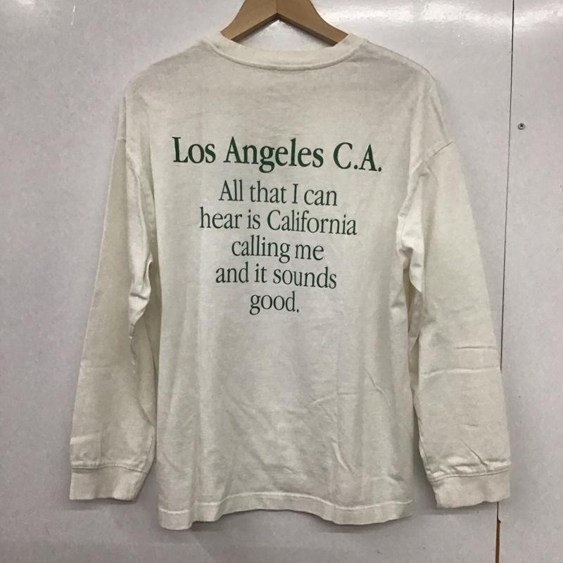 ザラ ZARA Tシャツ 長袖 M ロゴ、文字 X 刺繍 白 / ホワイト /  レディース USED 古着 中古 10133792