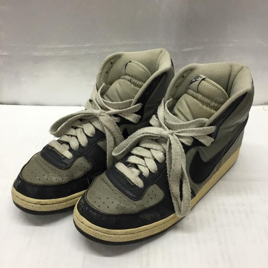 ナイキ NIKE スニーカー スニーカー 307147 041 TERMINATOR HIGH 2003年 復刻 27cm 27.0cm ロゴ、文字 灰 / グレー / X 紺 / ネイビー /  メンズ USED 古着 中古 10109382