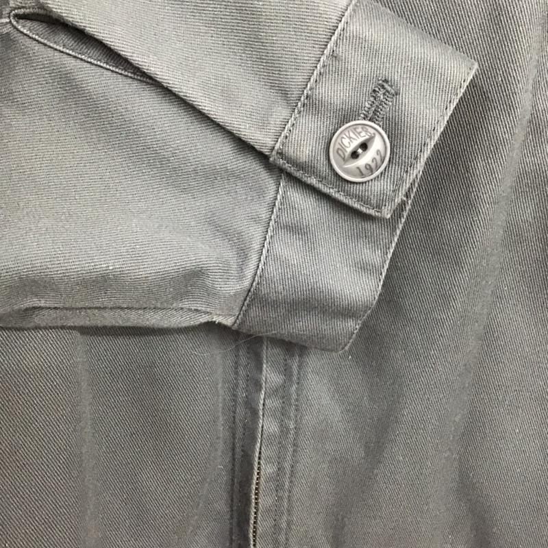 ディッキーズ Dickies ジャケット、上着 ジャケット、ブレザー 223m10ks01 カジュアルジャケット アウター ジップアップジャケット L ロゴ、文字 灰 / グレー /  メンズ USED 古着 中古 10139849