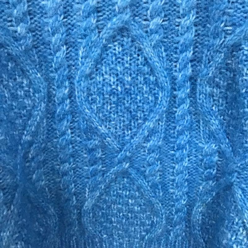 ロペピクニック ROPE  PICNIC ニット、セーター 長袖 38 無地 青 / ブルー /  レディース USED 古着 中古 10142882