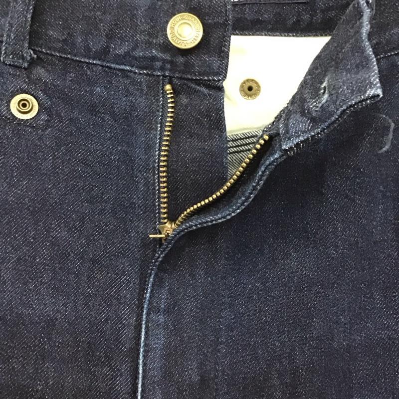 ヒューストン HOUSTON パンツ デニム、ジーンズ デニムパンツ ワイドパンツ ストレートパンツ カジュアルパンツ 34 ロゴ、文字 インディゴ / インディゴ /  メンズ USED 古着 中古 10120498