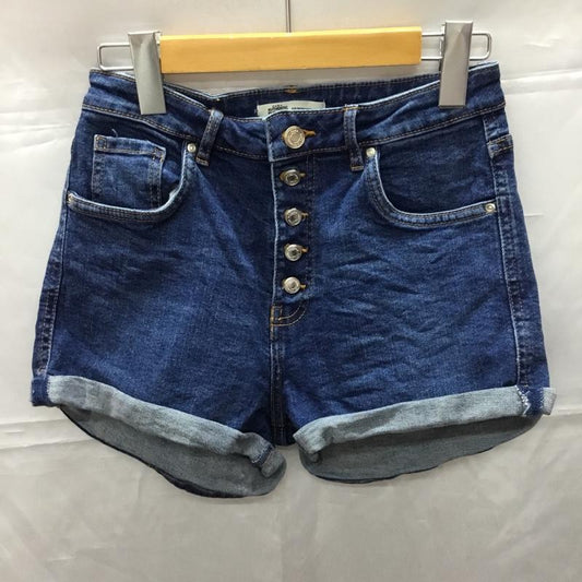 ザラ ZARA パンツ ショートパンツ デニムショートパンツ 26インチ 無地 インディゴ / インディゴ /  レディース USED 古着 中古 10110699