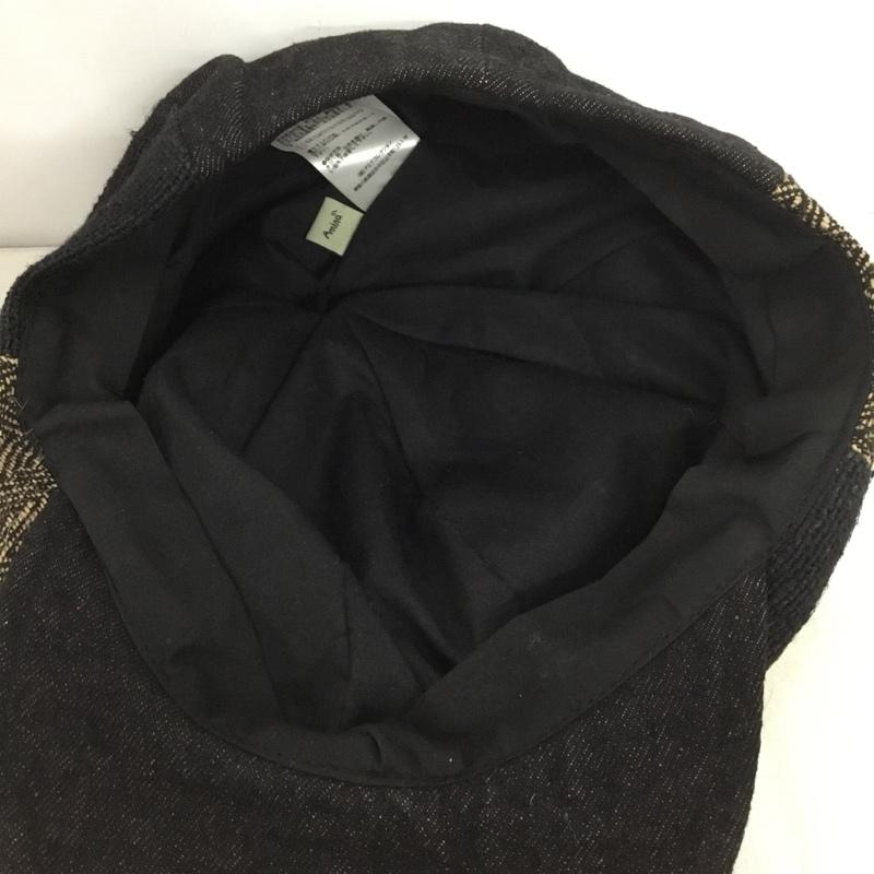 アミナ Amina 帽子 キャップ バクタCAP キャスケット ヘンプ ネパール ワンポイント 黒 / ブラック /  メンズ USED 古着 中古 10150006