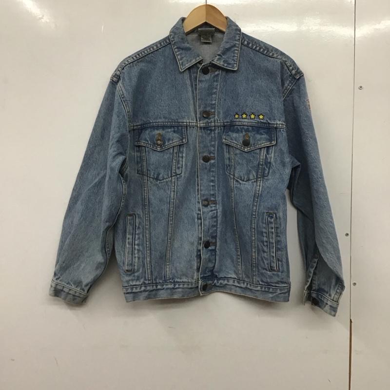 古着 USED ジャケット、上着 ジャケット、ブレザー デニムジャケット Gジャン アウター カジュアルジャケット XL ロゴ、文字 インディゴ / インディゴ /  メンズ USED 古着 中古 10138910