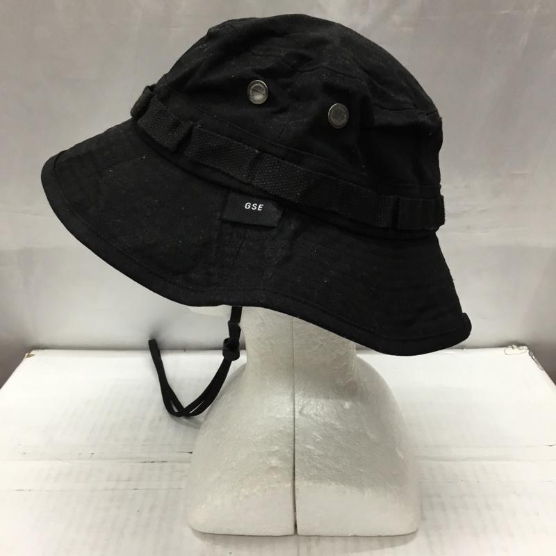 グッドスピード GOOD SPEED 帽子 ハット サファリハット ワンポイント 黒 / ブラック /  メンズ USED 古着 中古 10113967