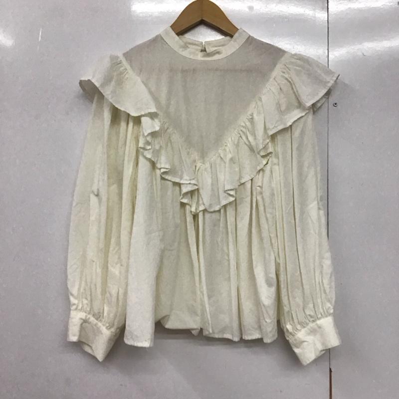 ローリーズファーム LOWRYS FARM シャツ、ブラウス 長袖 FREE 無地 白 / ホワイト /  レディース USED 古着 中古 10144248