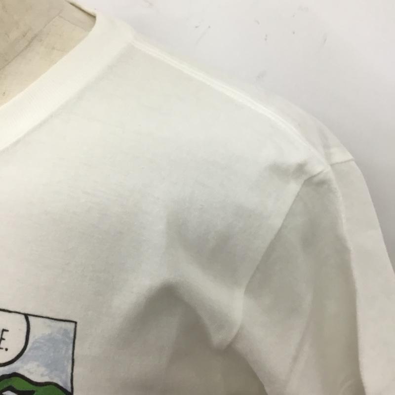 サノバチーズ SON OF THE CHEESE Tシャツ 半袖 半袖カットソー プリントTシャツ クルーネックカットソー M プリント 白 / ホワイト /  メンズ USED 古着 中古 10120841