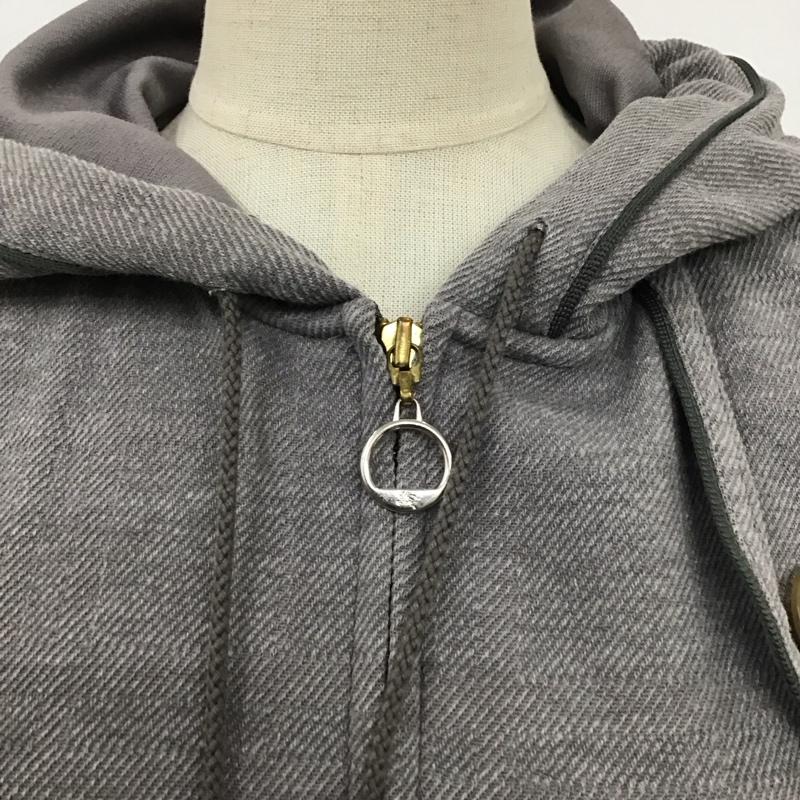 バーバリーブルーレーベル BURBERRY BLUE LABEL パーカー 長袖 FA518-162-07 フルジップ 38 ワンポイント 灰 / グレー /  レディース USED 古着 中古 10115478