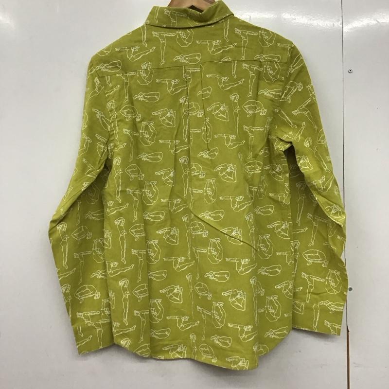 ゴースローキャラバン go slow caravan シャツ、ブラウス 長袖 長袖シャツ プリントシャツ カラーシャツ 3 プリント マスタード / マスタード /  メンズ USED 古着 中古 10145294