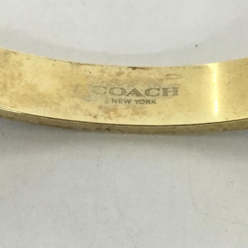 コーチ COACH アクセサリー ブレスレット、バングル ロゴ、文字 黒 / ブラック / X 金 / ゴールド /  レディース USED 古着 中古 10128833