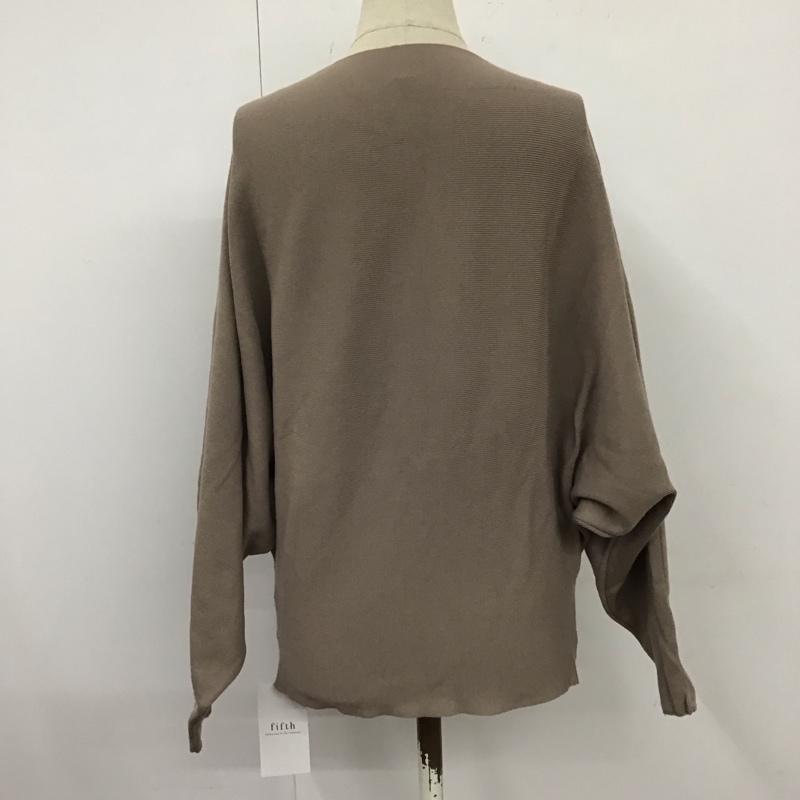 フィフス fifth ニット、セーター 長袖 M 無地 茶 / ブラウン /  レディース USED 古着 中古 10121363