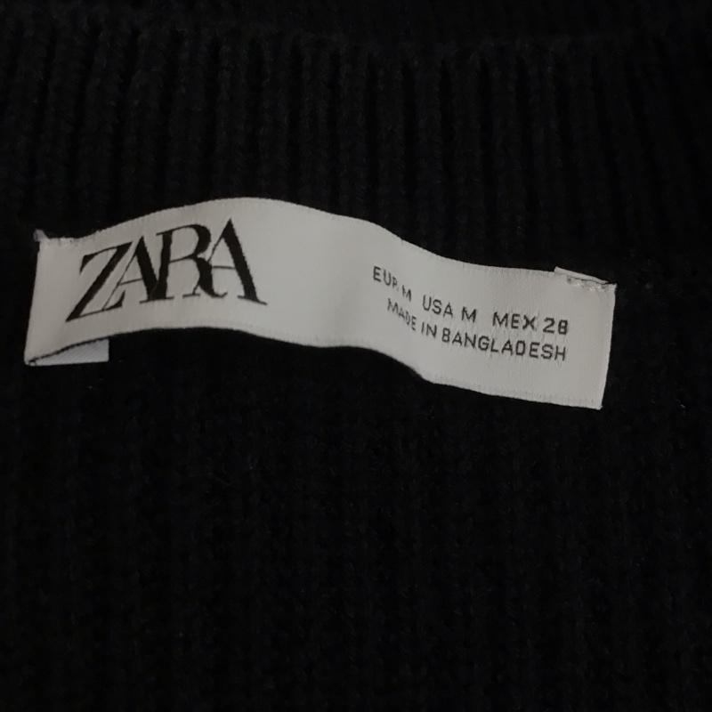 ザラ ZARA ベスト ベスト ベスト ニット ノースリーブカットソー M 無地 紺 / ネイビー /  レディース USED 古着 中古 10113718