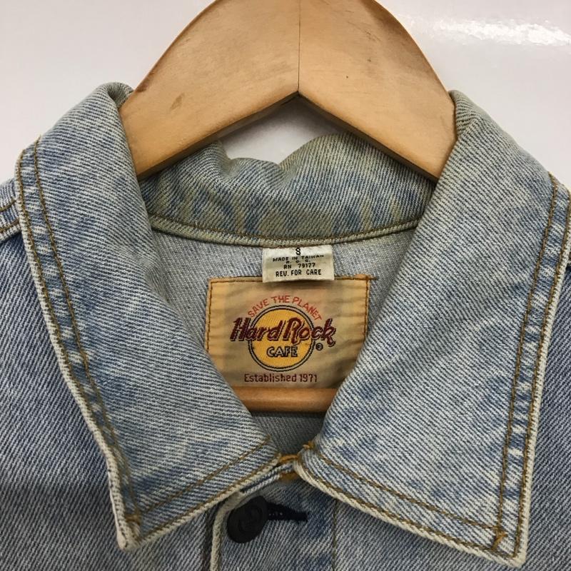ハードロックカフェ HARD ROCK CAFE ジャケット、上着 ジャケット、ブレザー デニムジャケット Gジャン アウター カジュアルジャケット S 無地 インディゴ / インディゴ /  メンズ USED 古着 中古 10144193