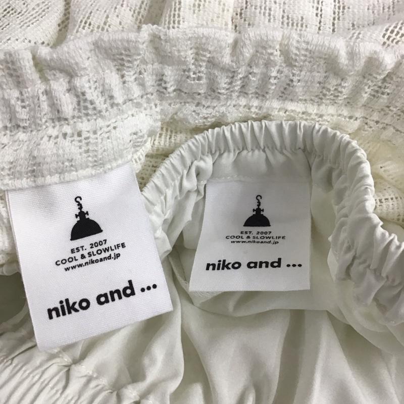 ニコアンド niko and... スカート ロングスカート NKN33501RM 2way レイヤードレーススカート FREE 無地 白 / ホワイト /  レディース USED 古着 中古 10131823