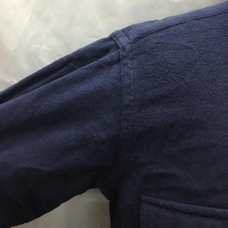 エルエルビーン L.L.Bean シャツ、ブラウス 長袖 1611 コットン ワークシャツ 無地 紺 / ネイビー /  メンズ USED 古着 中古 10116121