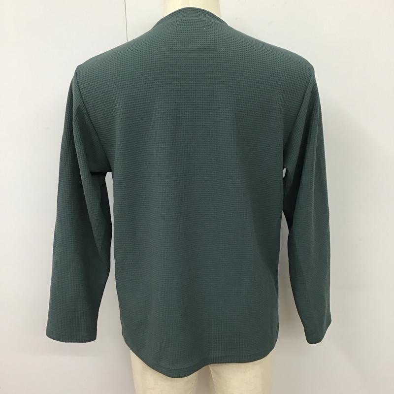 グロスター GLOSTER Tシャツ 長袖 3-0091-1-53-014A ワッフル ロンT サーマル S 無地 緑 / グリーン /  メンズ USED 古着 中古 10118332